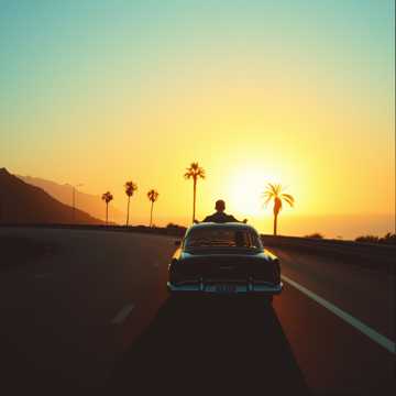 Sunset in the Left Lane